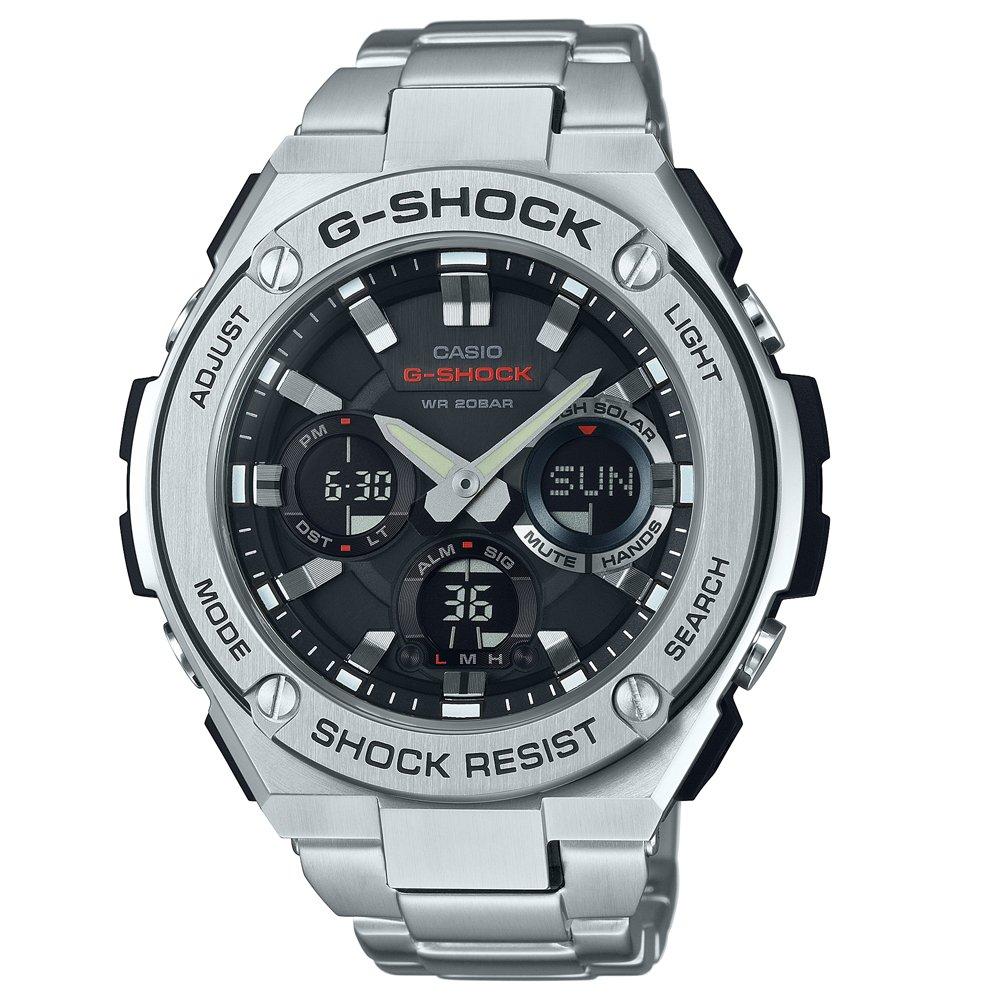 Casio G-Shock Stainless Steel Black Watch GST-S110D-1ADR Watches Casio 