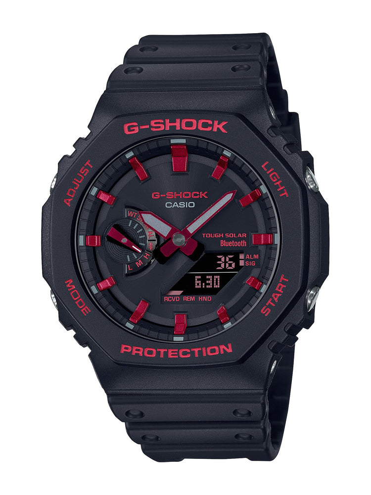 Casio G Shock Ignite Red and Black Men's Watch GAB2100BNR-1A