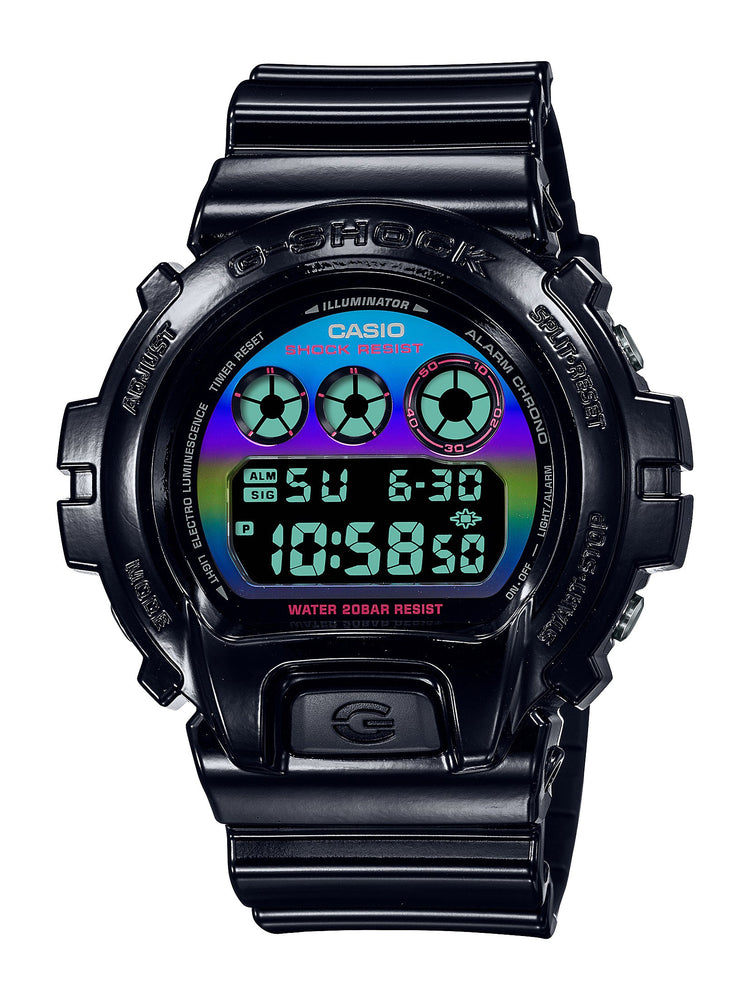 Casio G Shock Virtual Rainbow Black Watch DW6900RGB-1D