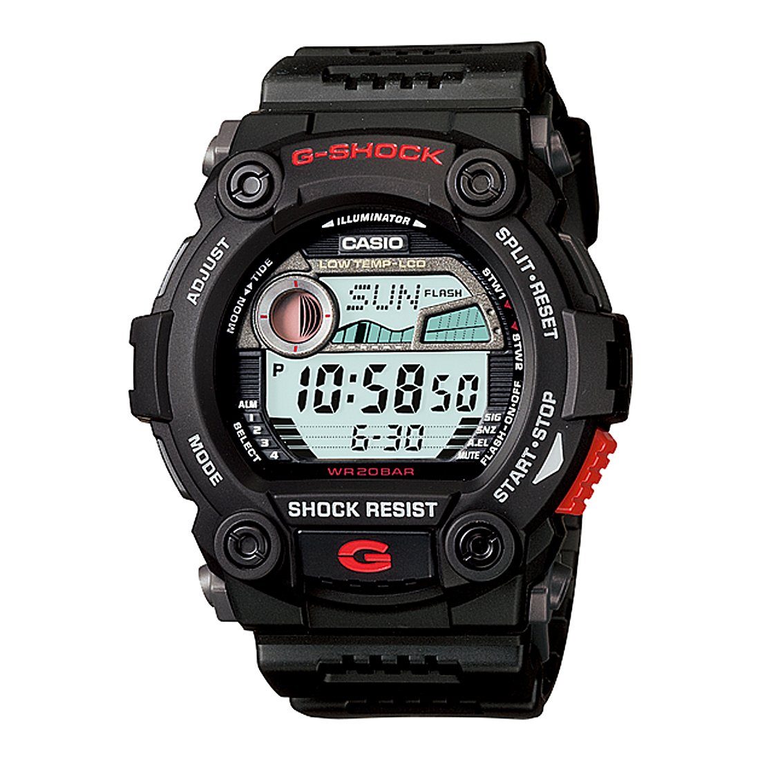 Casio G-Shock Tide Graph Digital Black Watch G7900-1 Watches Casio 