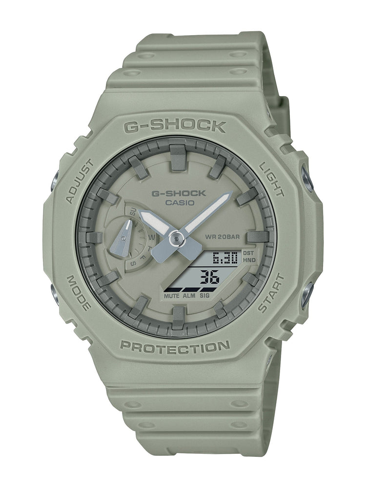 Casio G Shock Green Digital And Analogue Watch GA2100NC-3A