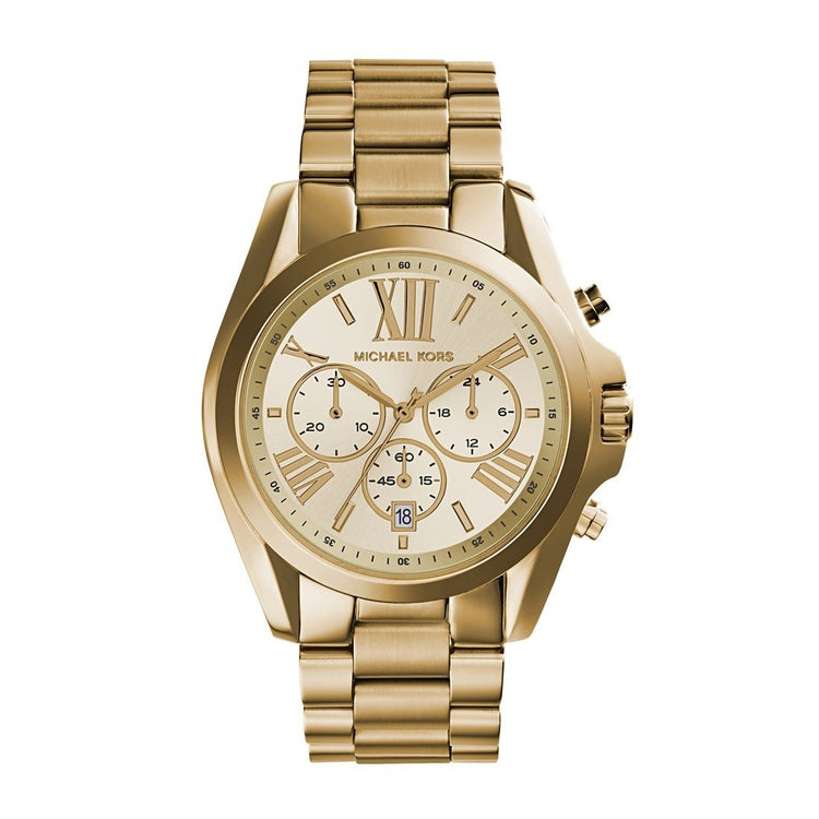 Michael Kors Bradshaw Chrono Gold Band Model MK5605 Watches Michael Kors 