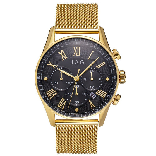 Jag Lachlan Black & Gold Multi Dial Mens Watch J2277A Watches Jag  watches item