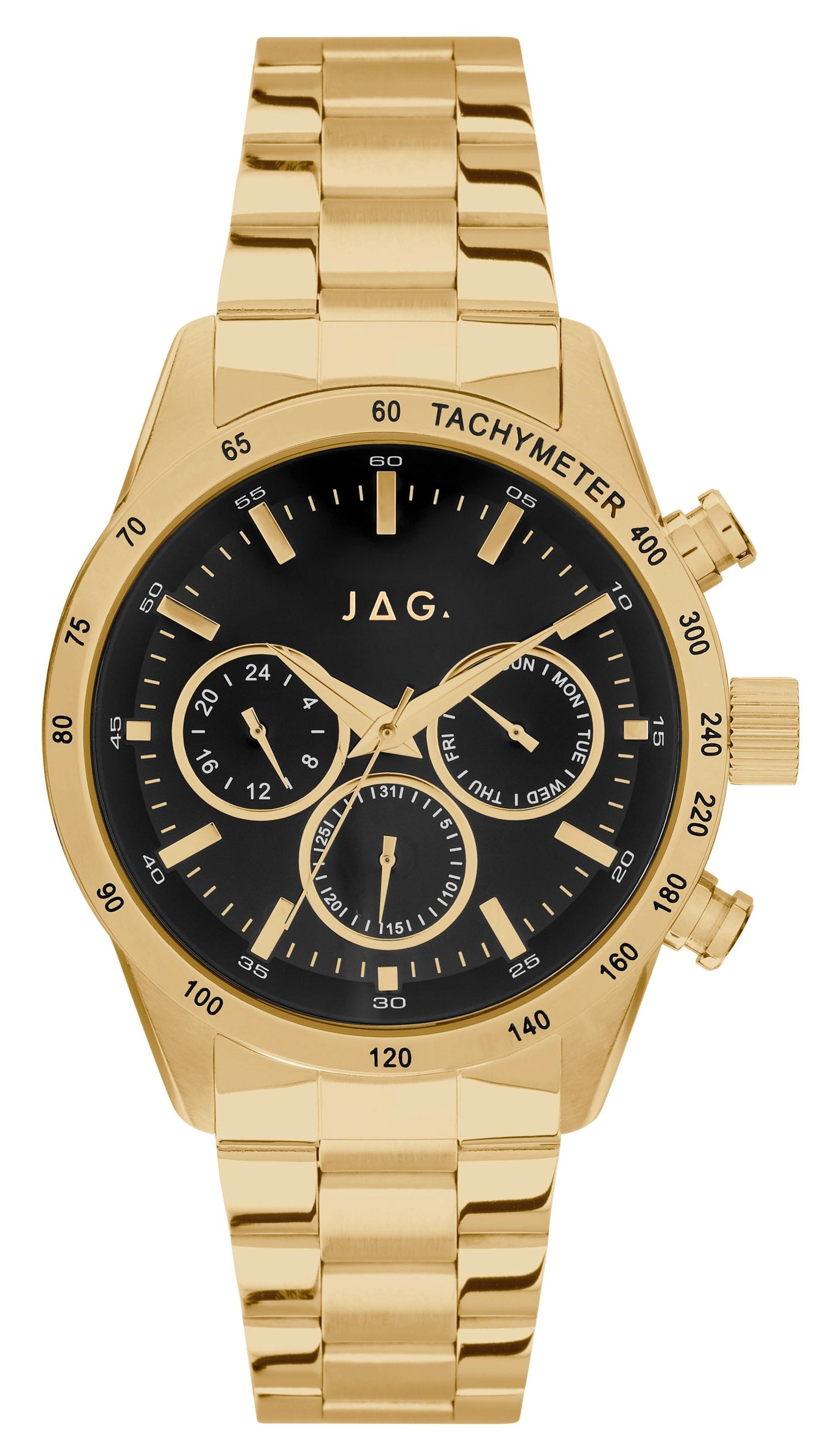 Jag Alain Gold and Black Men's Watch J2330A Watches Jag 
