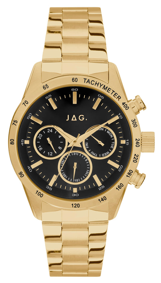 Jag Alain Gold and Black Men's Watch J2330A Watches Jag  watches item