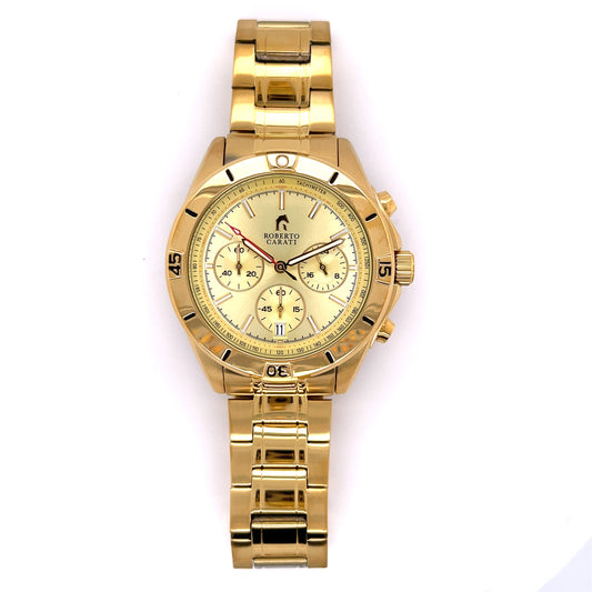 Roberto Carati Apollo Yellow Gold Toned Men's Watch AS6011-V6 watches item