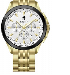 Roberto Carati Gareth White and Gold Men's Watch CA262-2-V1 watches item