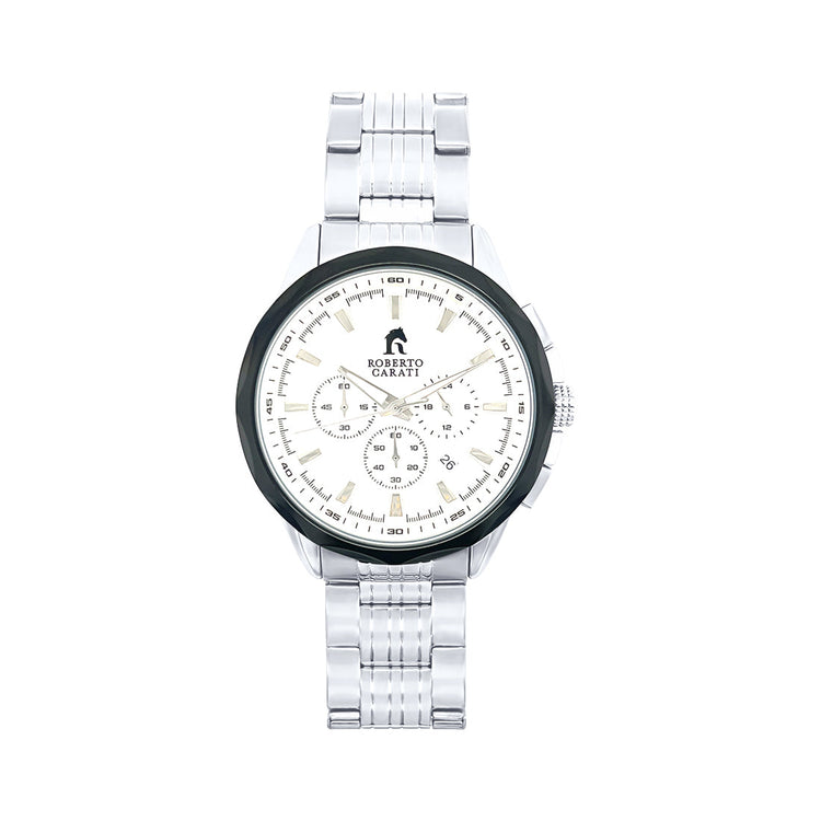 Roberto Carati Gareth White and Silver Men's Watch CA262-V10