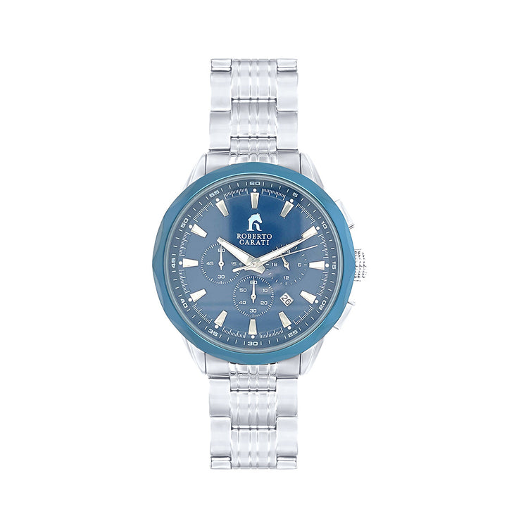 Roberto Carati Gareth Blue and Silver Men's Watch CA262-V8