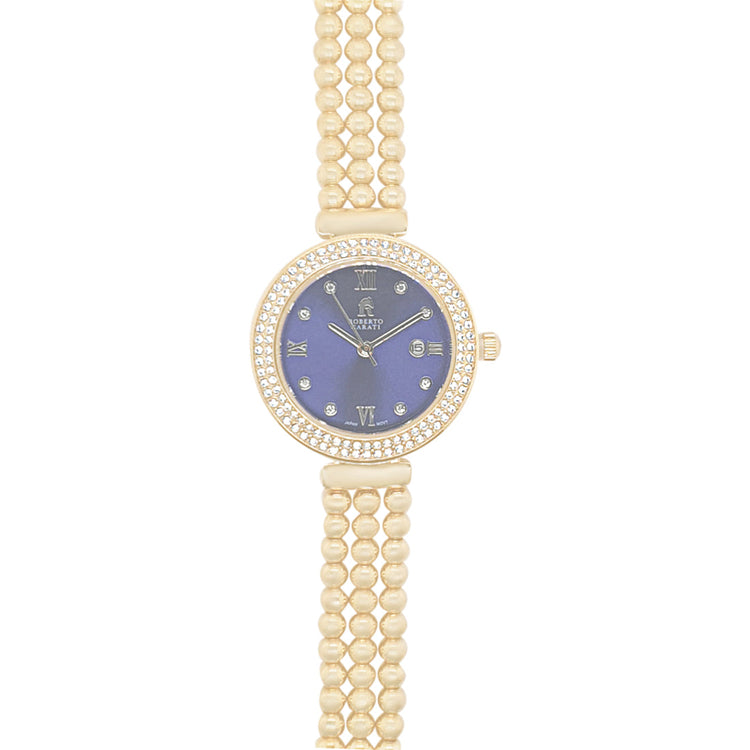 Roberto Carati Jubilee Gold and Blue Watch M9092