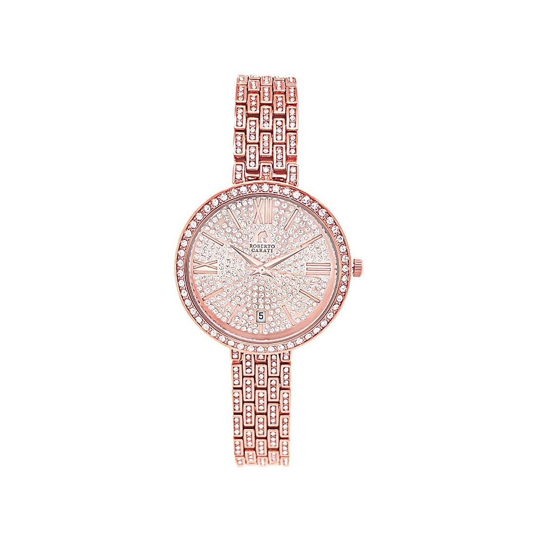 Roberto Carati Crystal Belle Rose Gold Watch M9611-V3 Watches Bevilles 