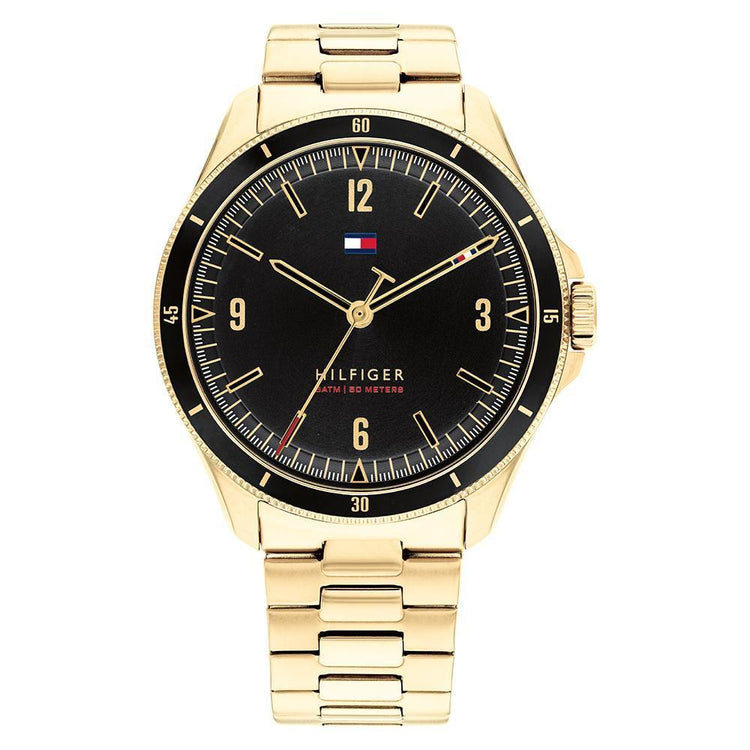 Tommy Hilfiger Maverick Black and Gold Men's Watch 1791903 Watches Tommy Hilfiger 