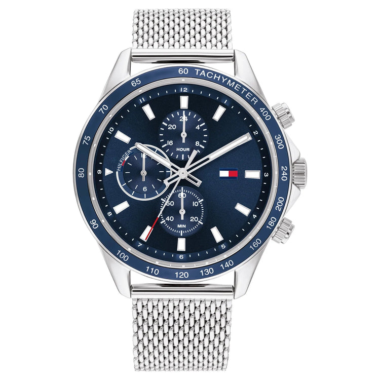 Tommy Hilfiger Miles Stainless Steel Blue Dial Men's Watch 1792018