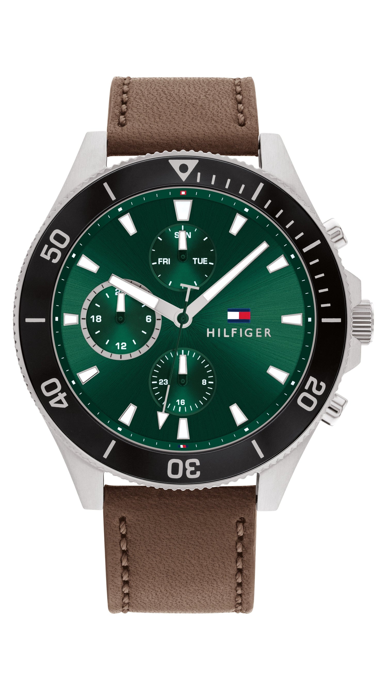 Tommy Hilfiger Larson Silver and Green Men's Watch 1791983 Watches Tommy Hilfiger 