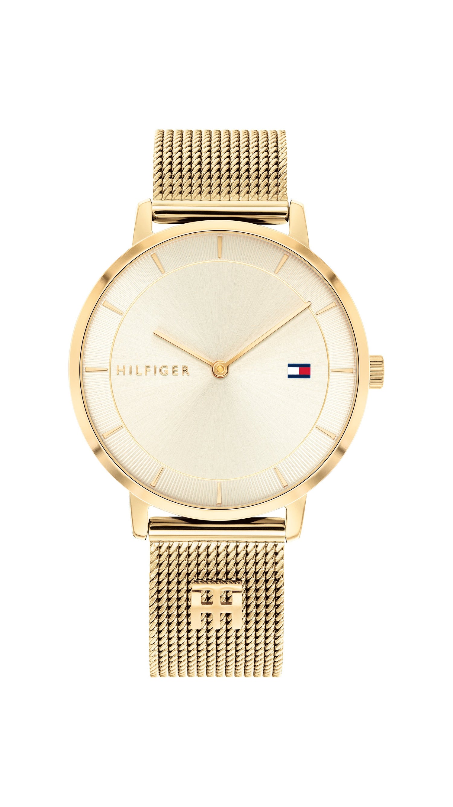 Tommy Hilfiger Tea Gold Case Face Mesh Band Watch 1782286 Watches Tommy Hilfiger 