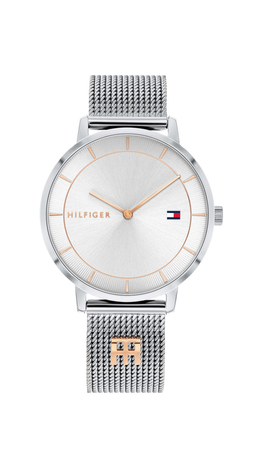 Tommy Hilfiger Tea Silver Case White Face Silver Mesh Band Watch 1782288 Watches Tommy Hilfiger  watches item