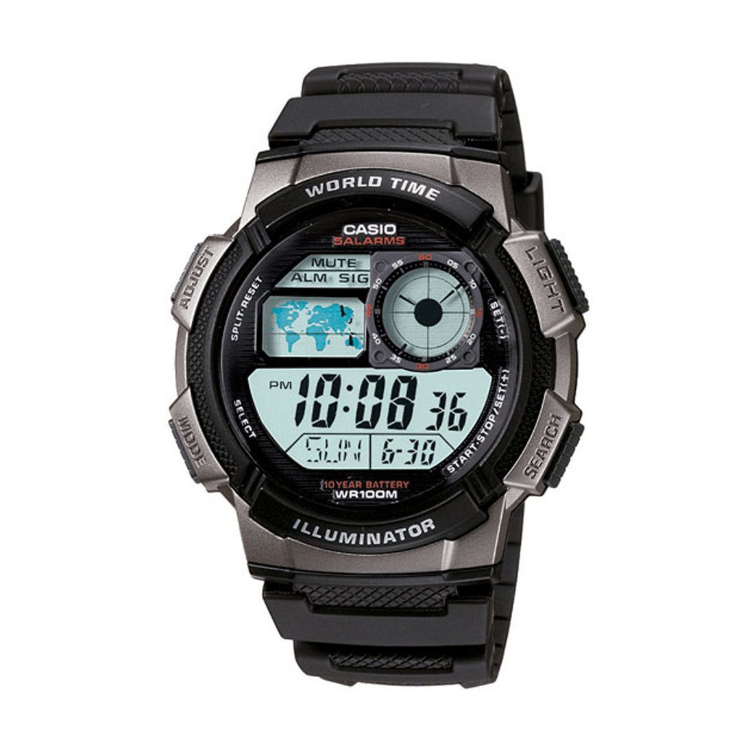 Casio Mens Digital Watch AE1000W-1BV Watches Casio 