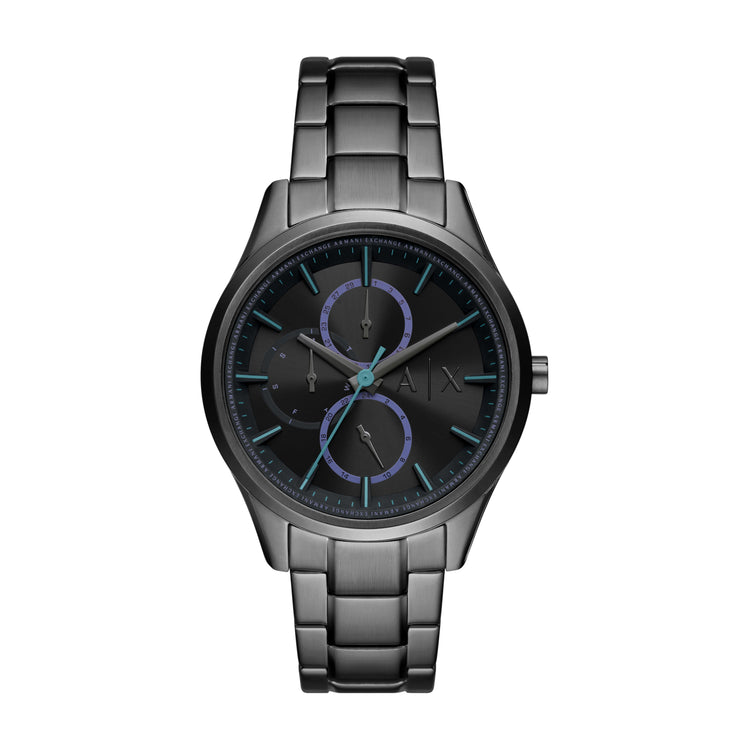 Armani Exchange Multifunction Black Stainless Steel Watch AX1878