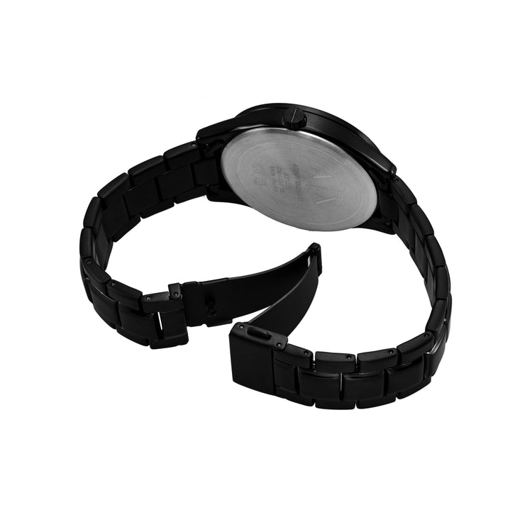Armani Exchange Multifunction Black Stainless Steel Watch AX1878