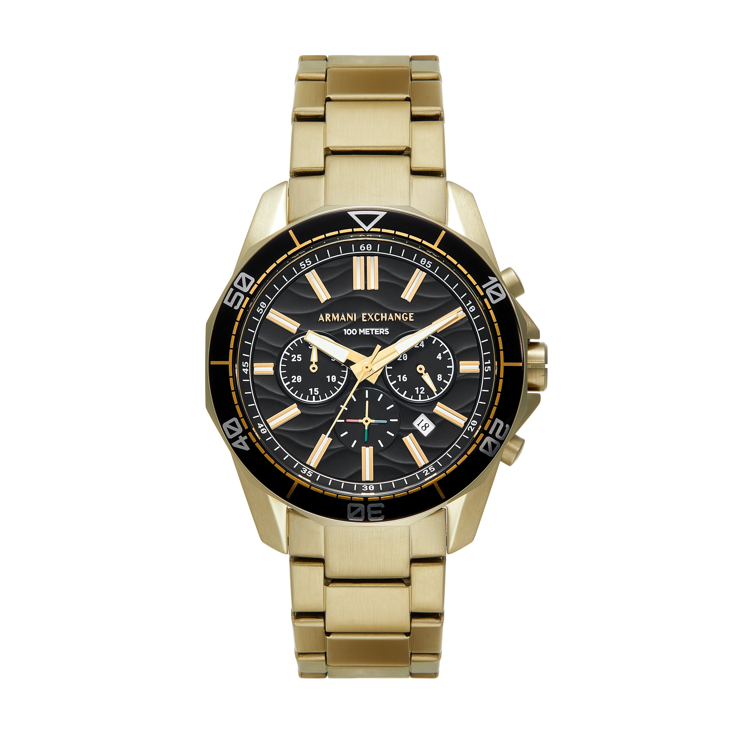 Armani Exchange Chronograph Gold-Tone Stainless Steel Watch AX1958 ...