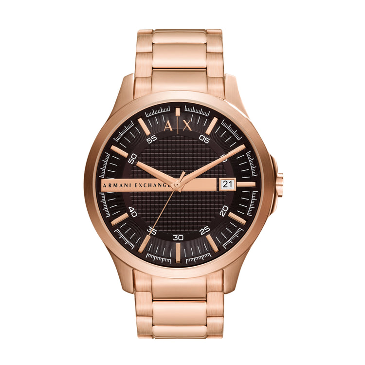 Armani Exchange Hampton AX2449 Black and Rose Gold Men's Watch