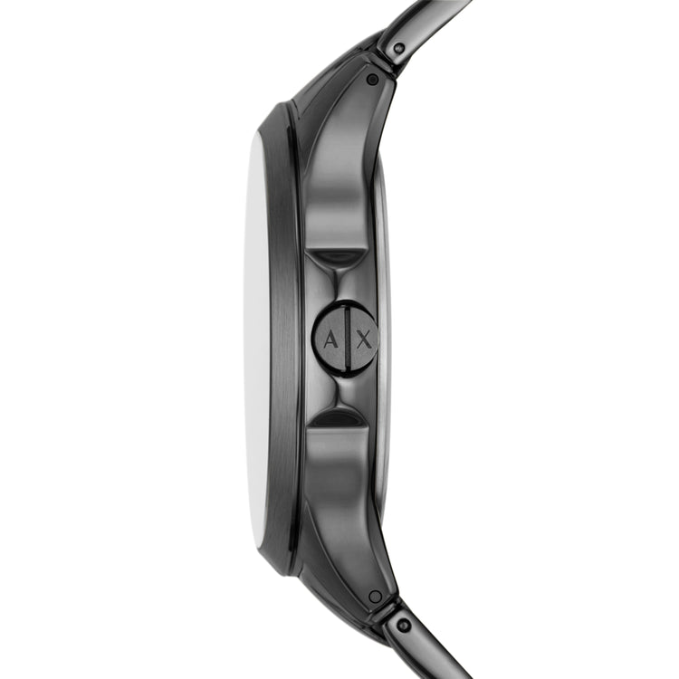 Armani Exchange Chronograph Gunmetal Stainless Steel Watch AX2454