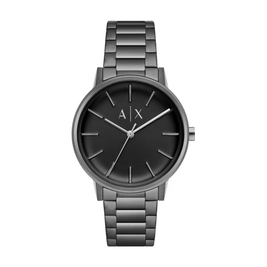 Armani Exchange Three-Hand Gunmetal Stainless Steel Watch AX2761 watches item