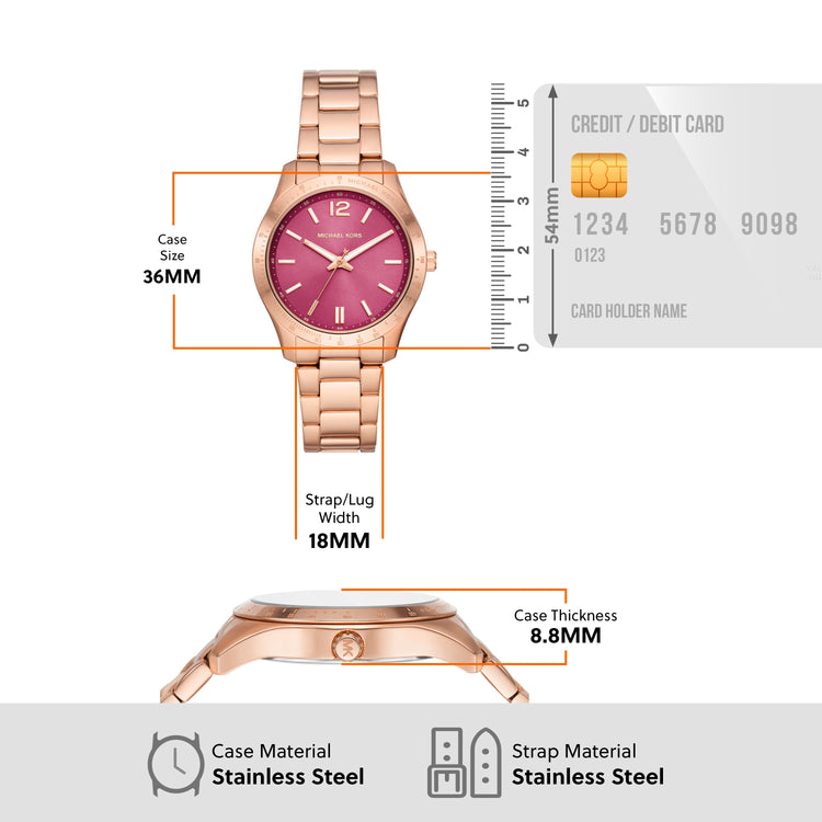 Armani Exchange Three-Hand Stainless Steel Mesh Watch AX5275