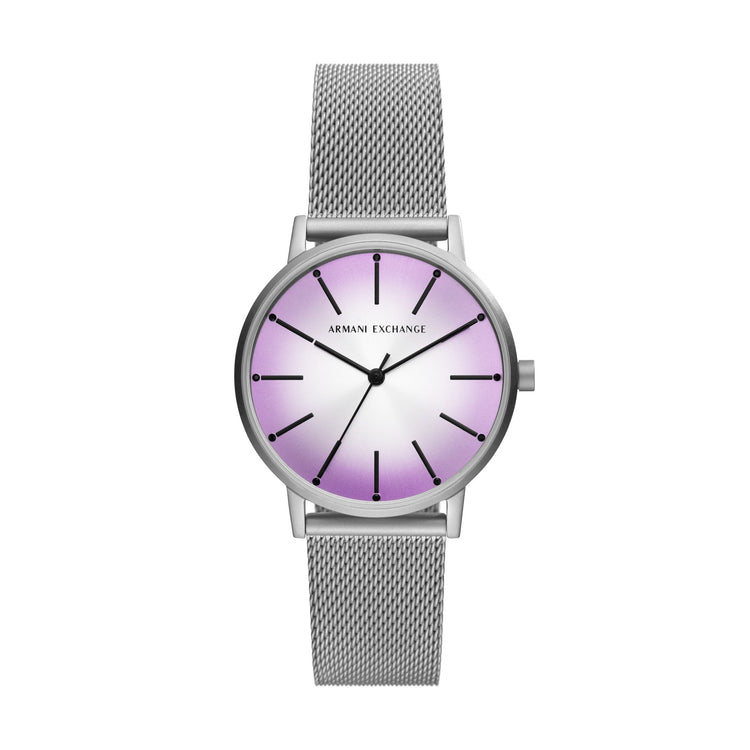 Armani Exchange AX5582 Silver and Purple Women's Watch