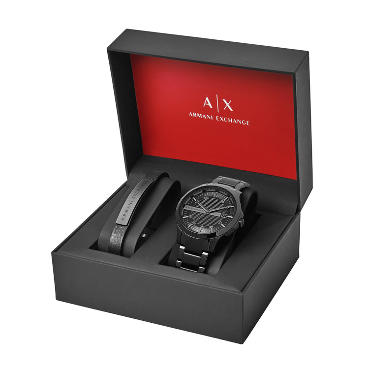 Armani Exchange Hampton AX7101 Watch and Bracelet Gift Set
