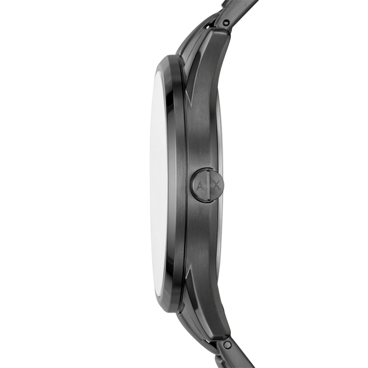 Armani Exchange Multifunction Black Stainless Steel Watch and Bracelet Set AX7154SET