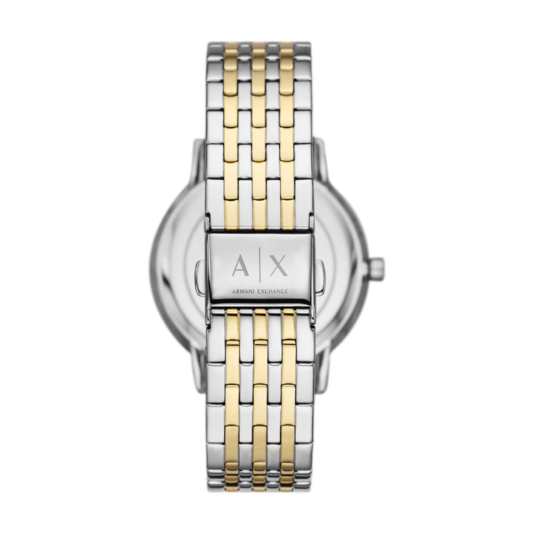 Armani Exchange Three-Hand Two-Tone Stainless Steel Watch and Bracelet Set AX7156SET