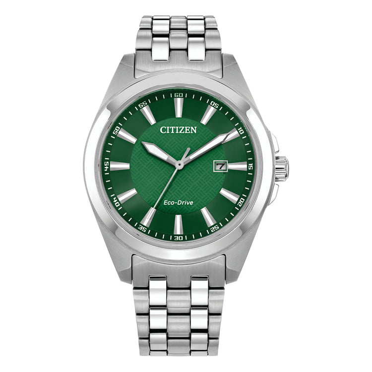 Citizen Eco Drive BM7530-50X Green and Silver Men's Watch