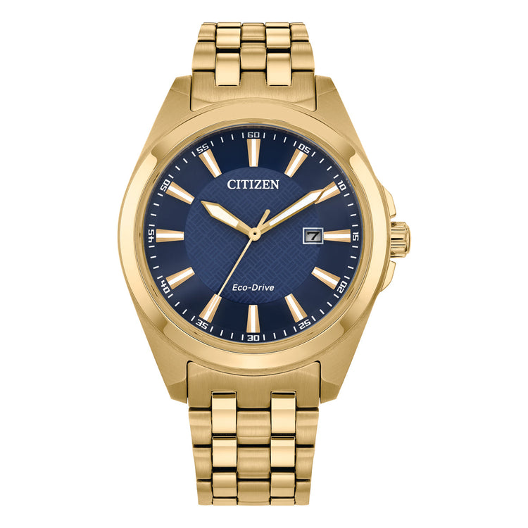 Citizen Dress Eco Drive BM7532-54L Blue and Gold Men's Watch