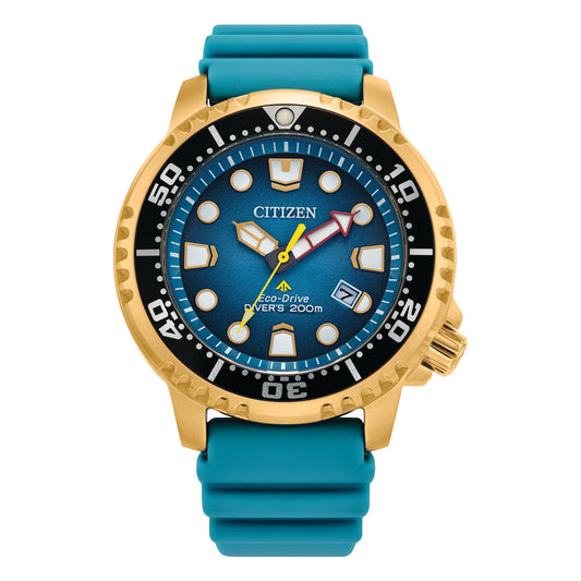 Citizen Promaster Marine BN0162-02X Blue and Gold Men's Watch watches item