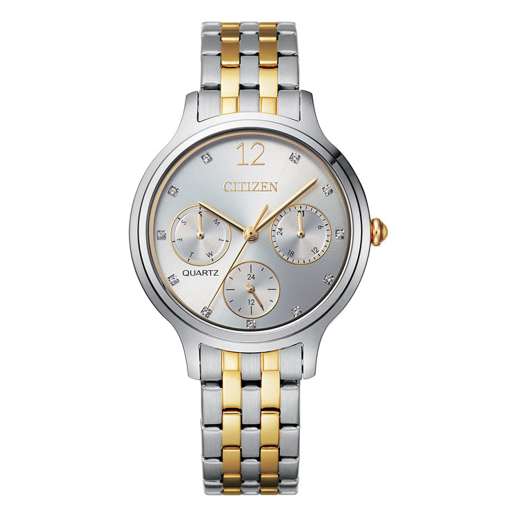 Citizen Chronograph Quartz Women's Silver Watch ED8184-51A
