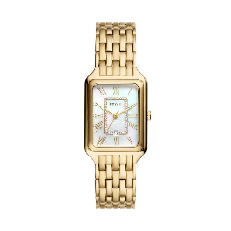 Fossil Raquel Three-Hand Date Gold-Tone Stainless Steel Watch ES5304