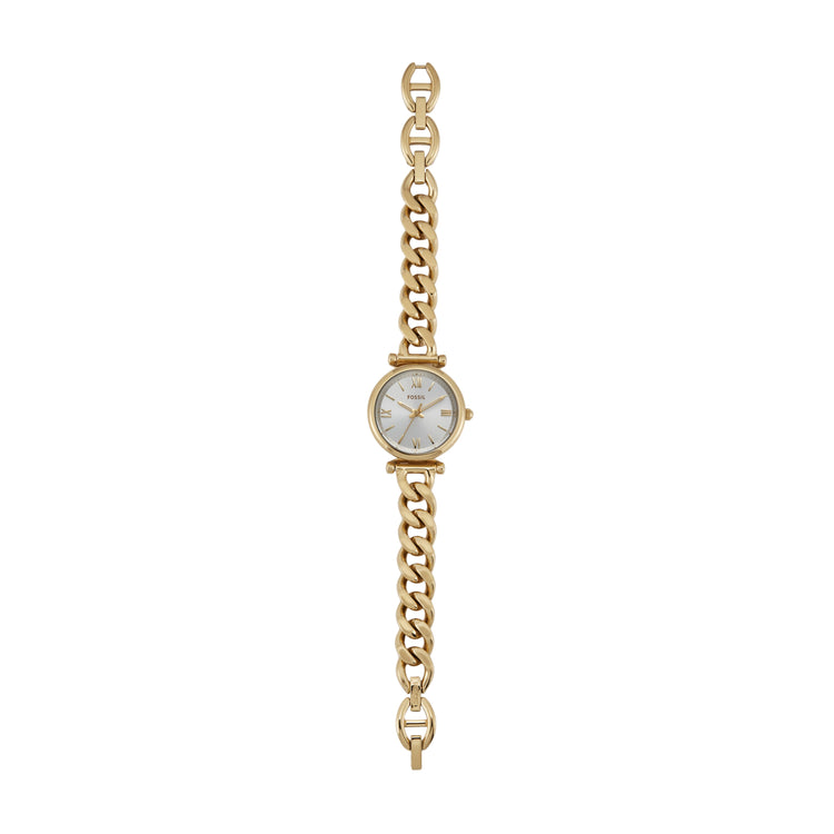 Fossil Carlie Three-Hand Gold-Tone Stainless Steel Watch ES5329