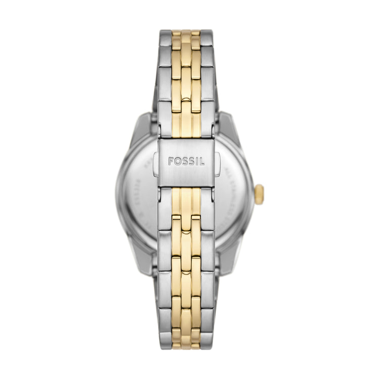 Fossil Scarlette Three-Hand Date Two-Tone Stainless Steel Watch ES5337
