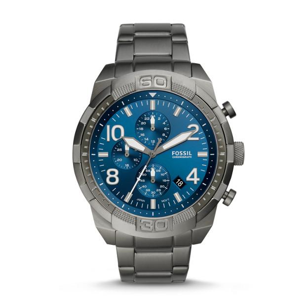 Fossil Bronson Grey Chronograph Watch Watches Fossil 