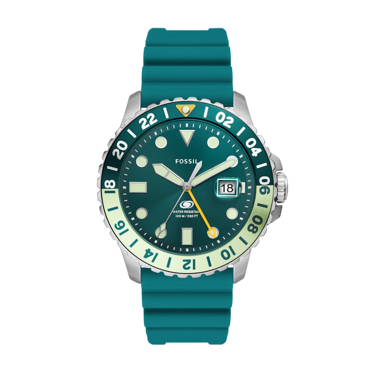 Fossil FS5992 Green and Silver Men's Watch