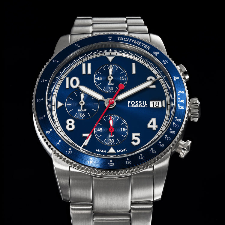 Fossil Sport Tourer Chronograph Stainless Steel Watch FS6047
