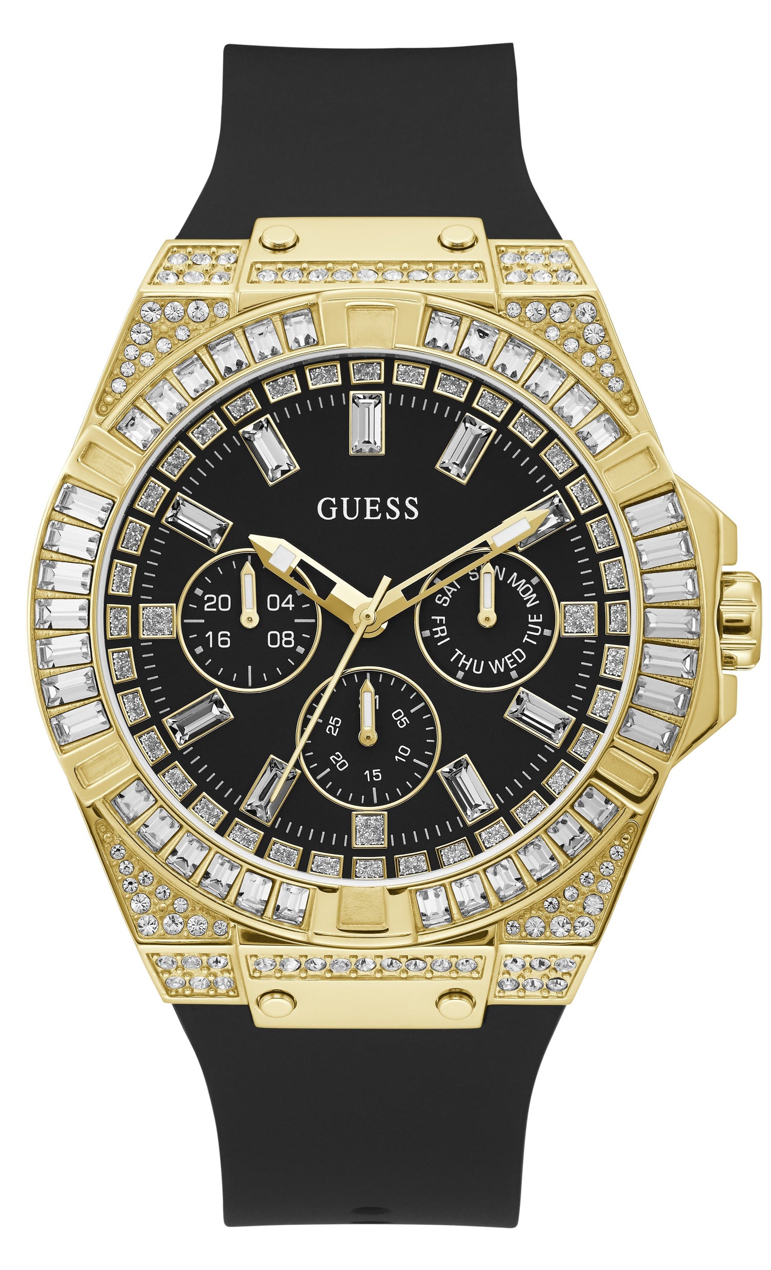 Guess Zeus Crystal Gold Case Watch GW0208G2 Watches Guess 