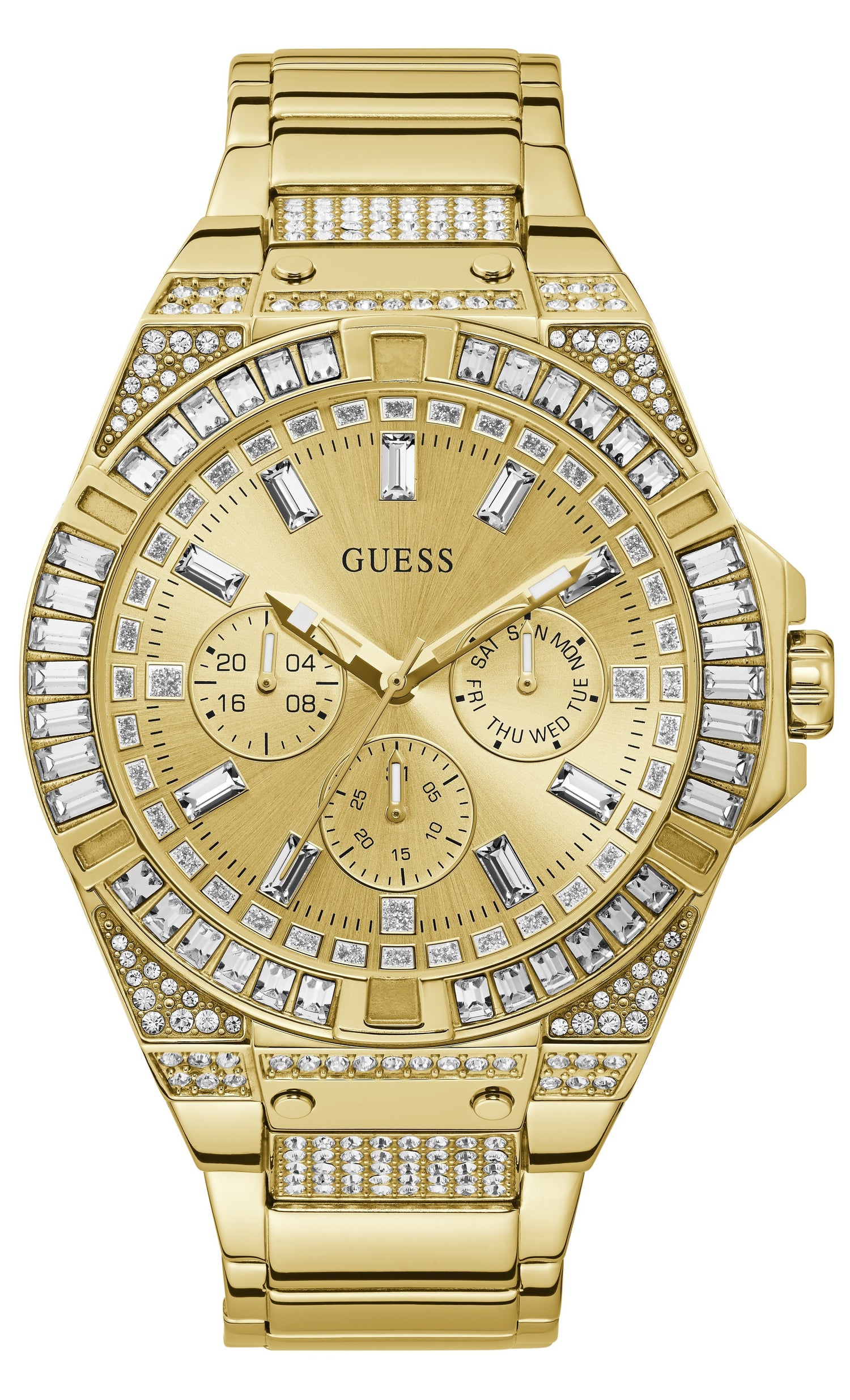 Guess Zeus Gold Crystal Watch GW0209G2 Watches Guess 