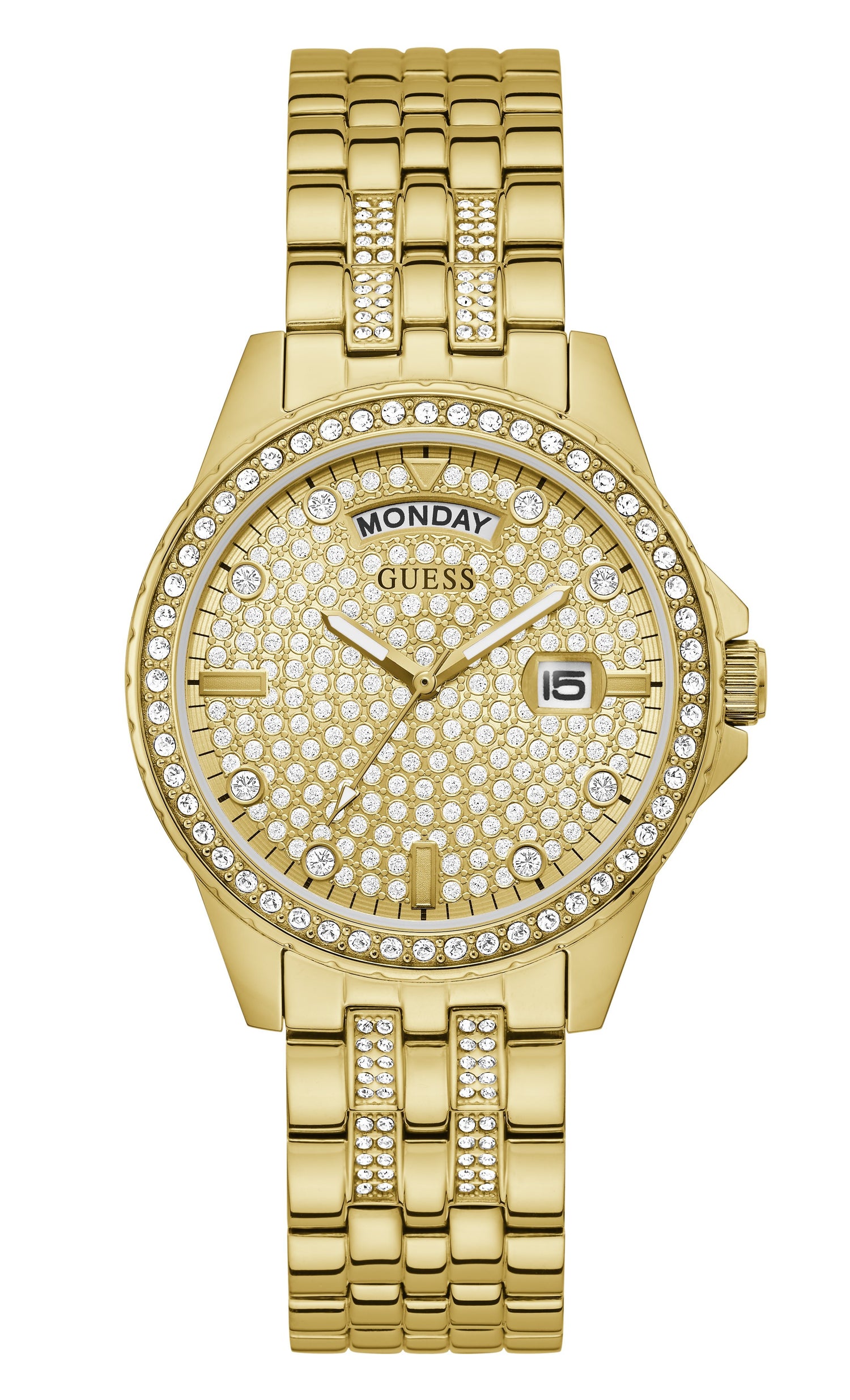 Guess Lady Comet Crystal and Gold Women's Watch GW0254L2 Watches Guess 