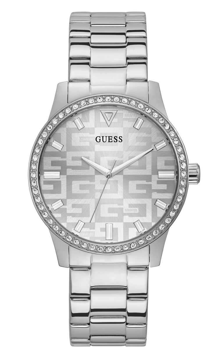 Guess Logo Silver Women's Watch GW0292L1 Watches Guess 