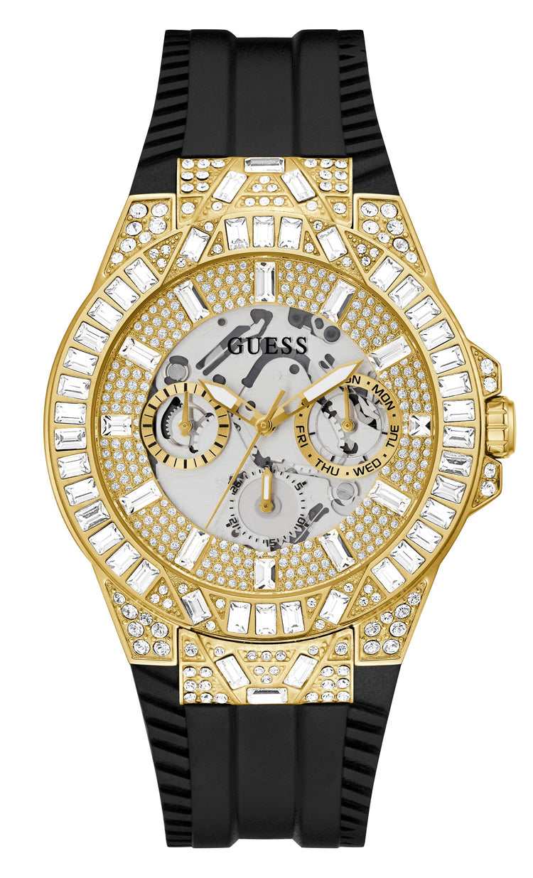 Guess Dynasty Gold and Black Men's Watch GW0498G2