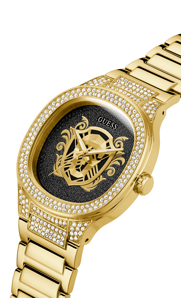 Guess Kingdom Black and Gold Men's Watch GW0565G1