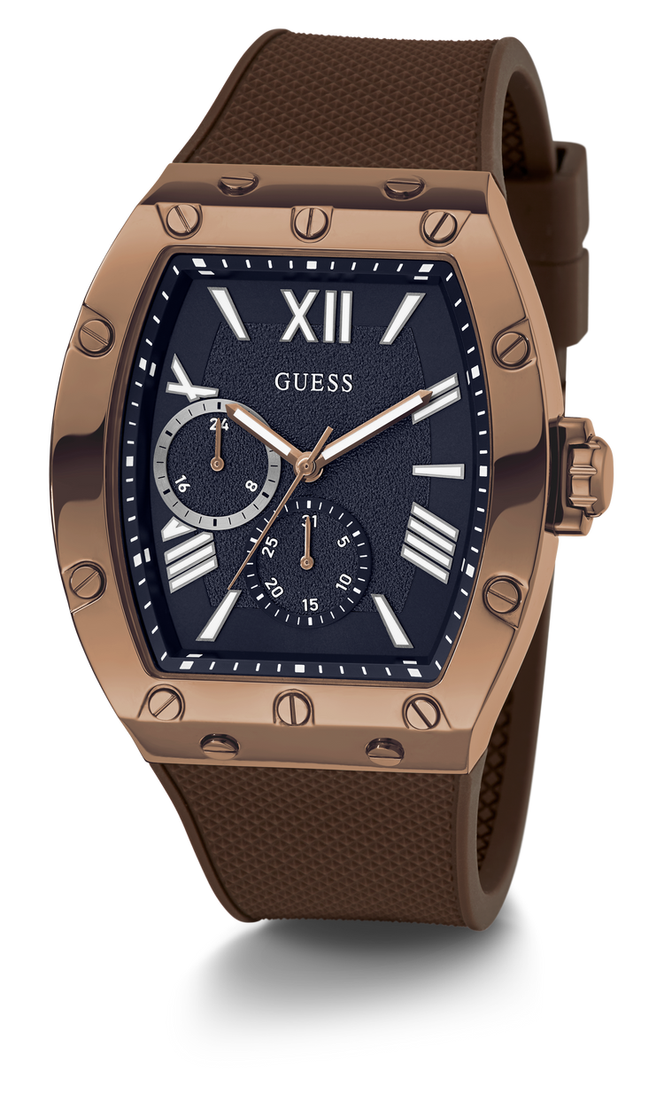 Guess Falcon Navy and Brown Men's Watch GW0568G1