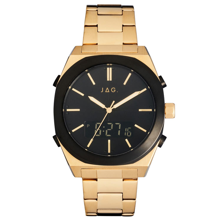 JAG Lincoln Analogue Digital Gold Men's Watch J2637A